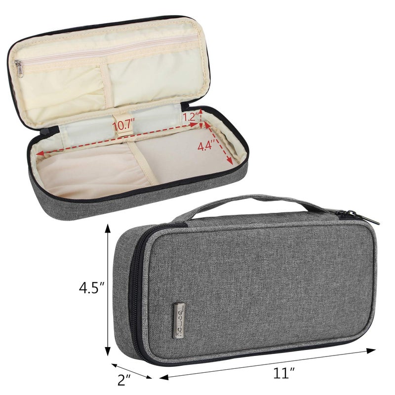 Teamoy Stethoscope Case Compatible with 3M Littmann, ADC, Omron Stethoscope, Stethoscope Carrying Case Travel Bag for Nurse Accessories, Gray - Image 4